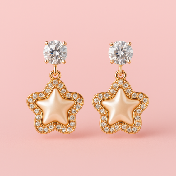 Starry Sparkle Drop Earrings