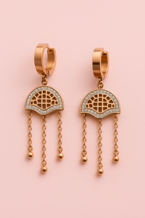 Half Moon Drop Earrings – Anti-Tarnish Statement Jewelry