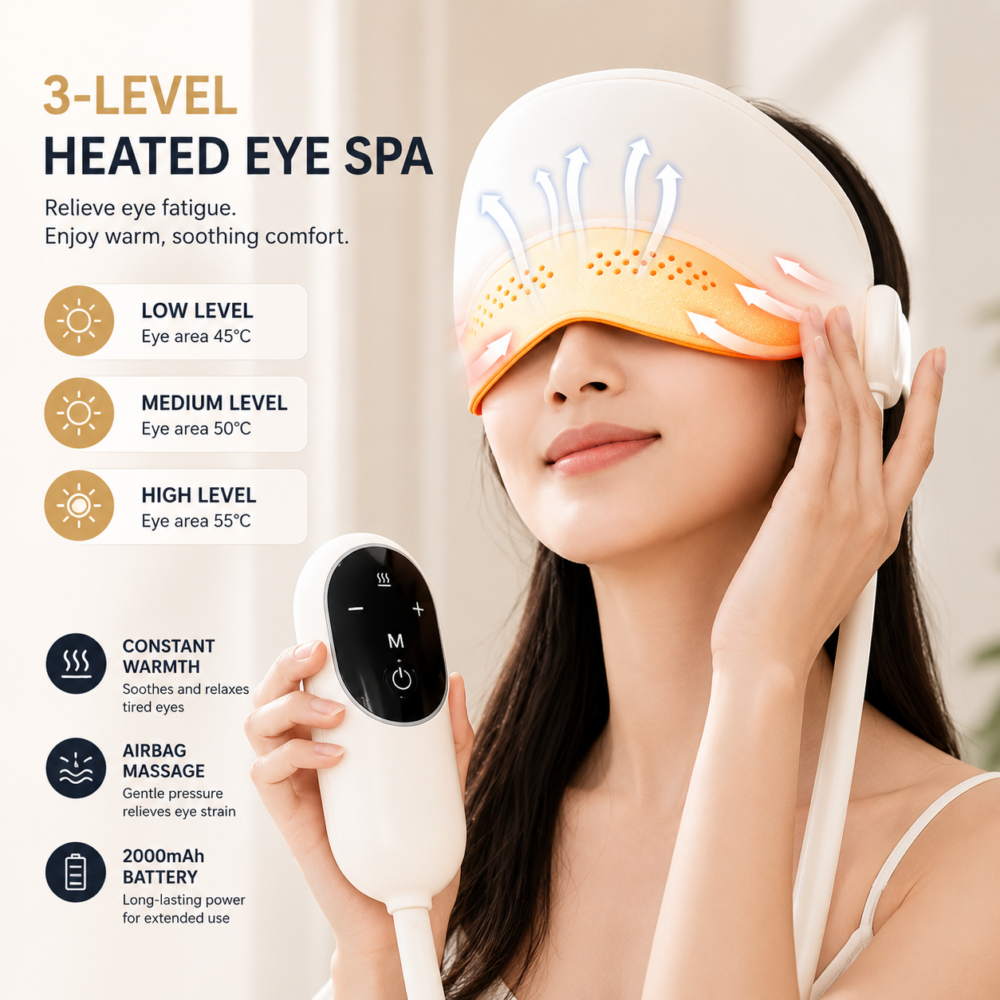 Alternative view of Electric Head Massage Helmet with Heating Therapy
