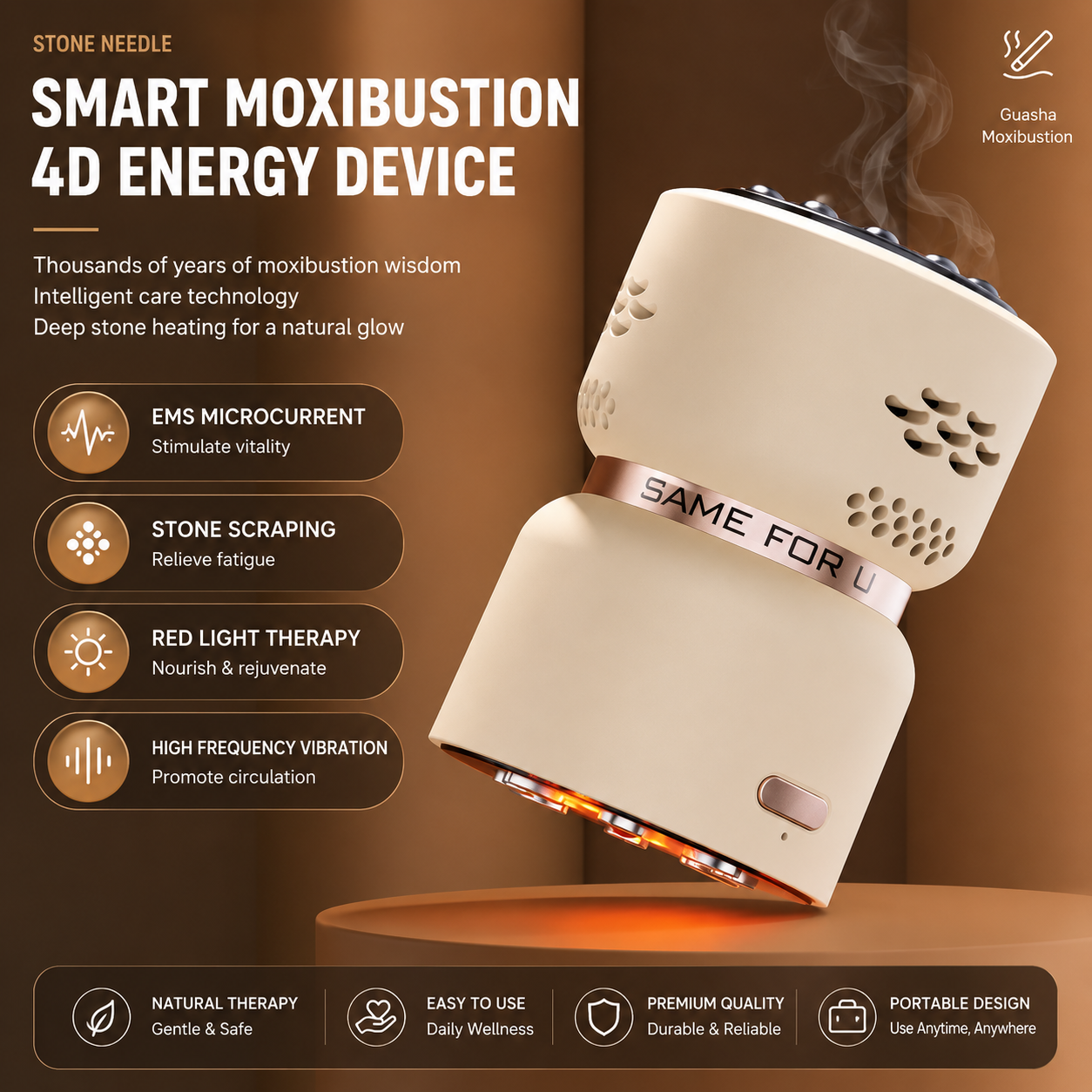 Smart 4-in-1 EMS Moxibustion Massager - Image 3