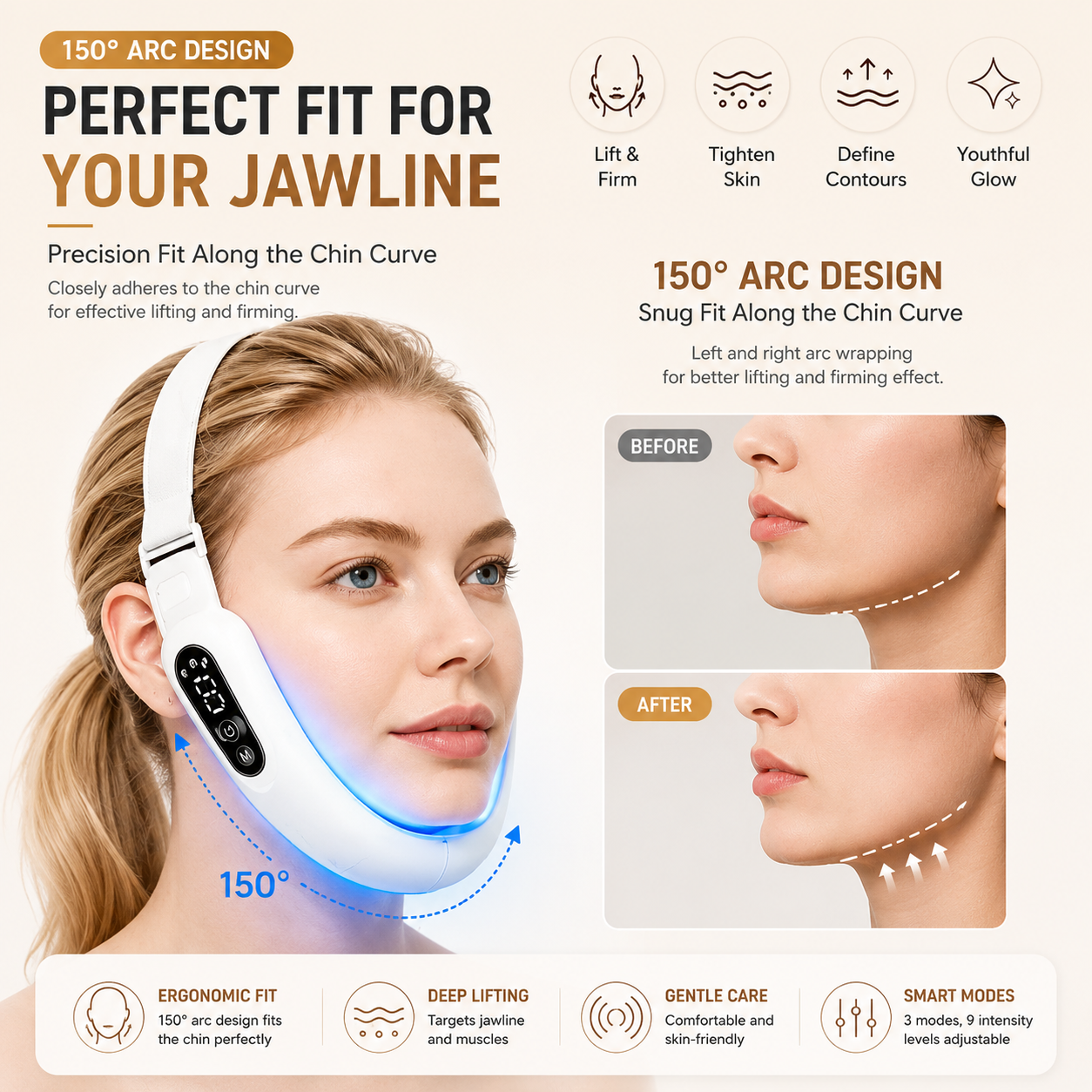 Smart V-Line EMS Face Lift & Chin Massager - Image 3