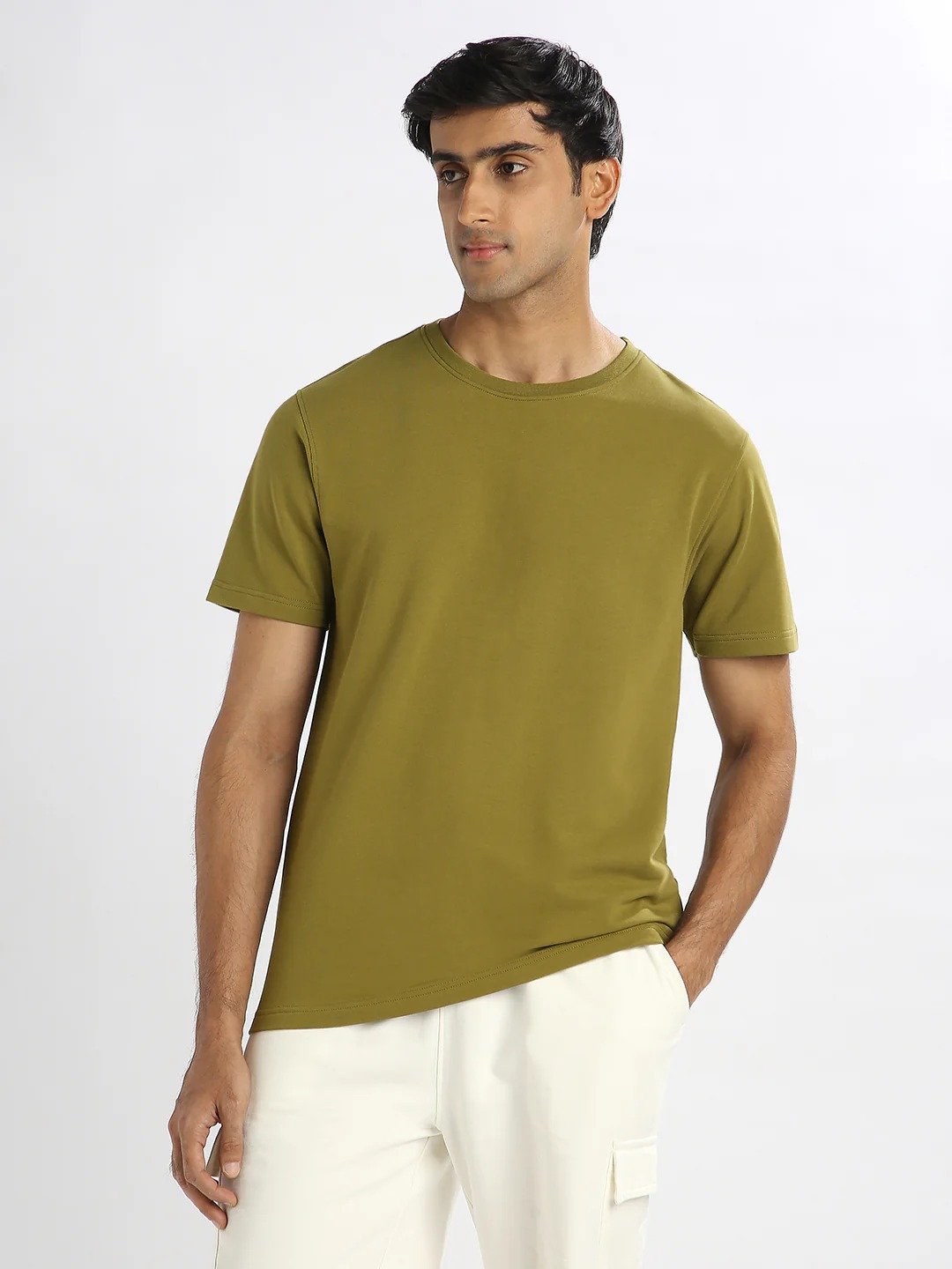 Everyday Premium Moss Green Men T-Shirt - Image 6