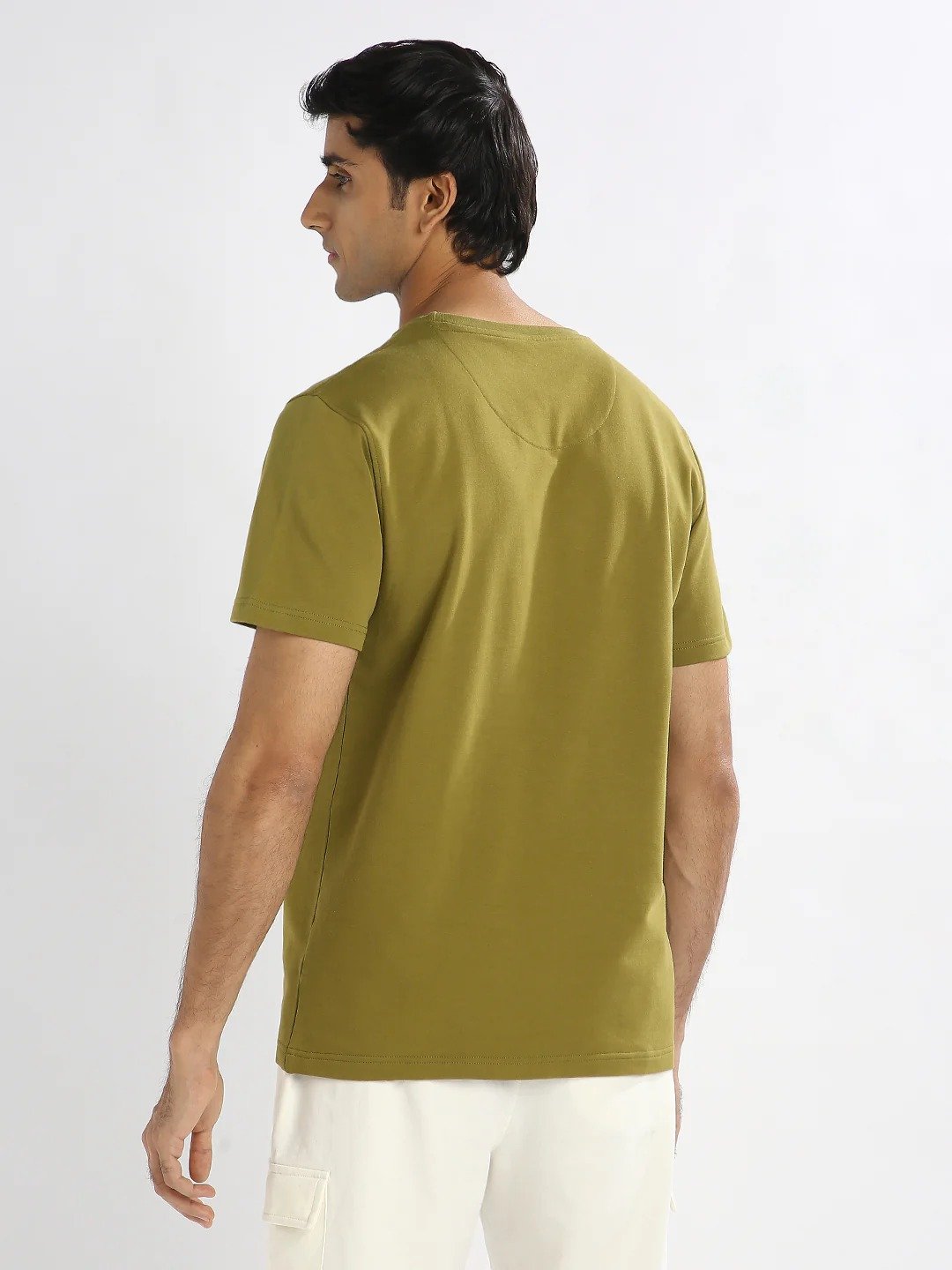 Everyday Premium Moss Green Men T-Shirt - Image 4