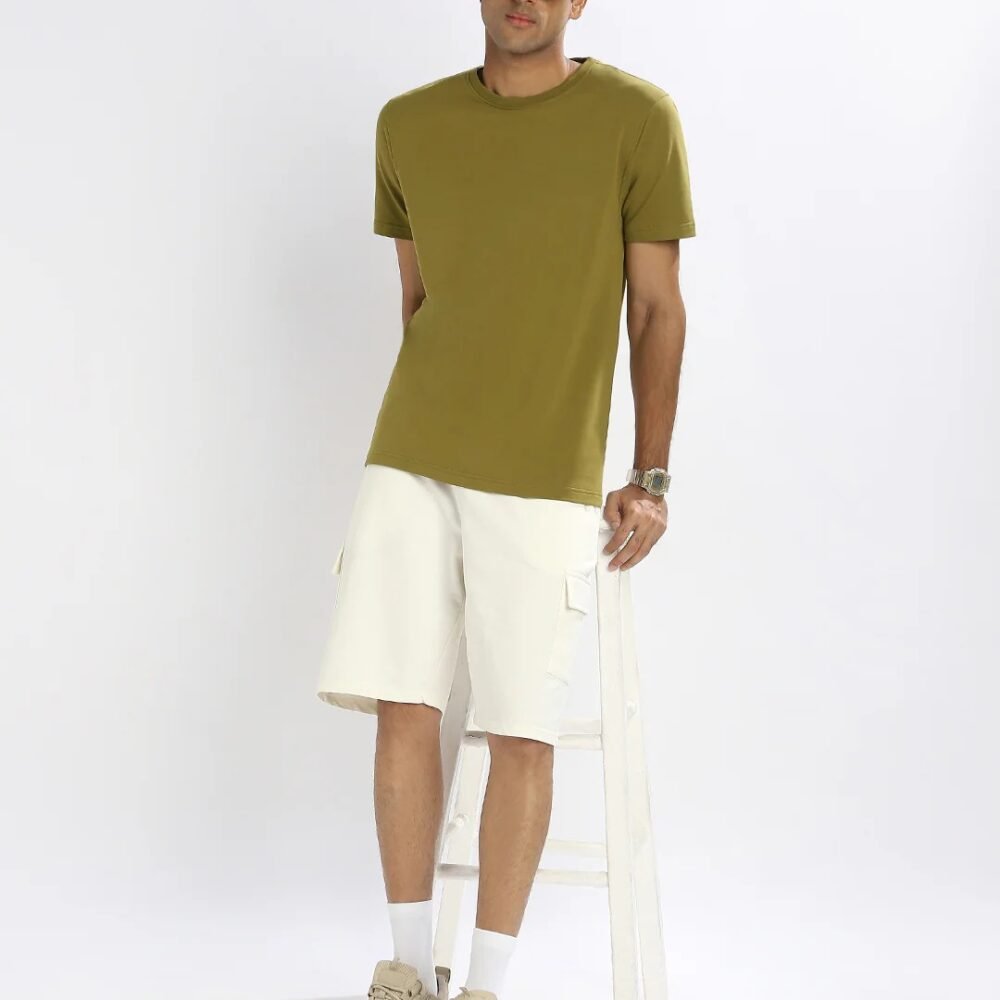 Alternative view of Everyday Premium Moss Green Men T-Shirt