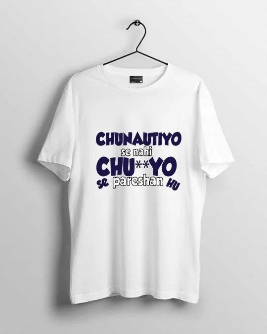 “Chunautiyo se nahi” Men T-shirt