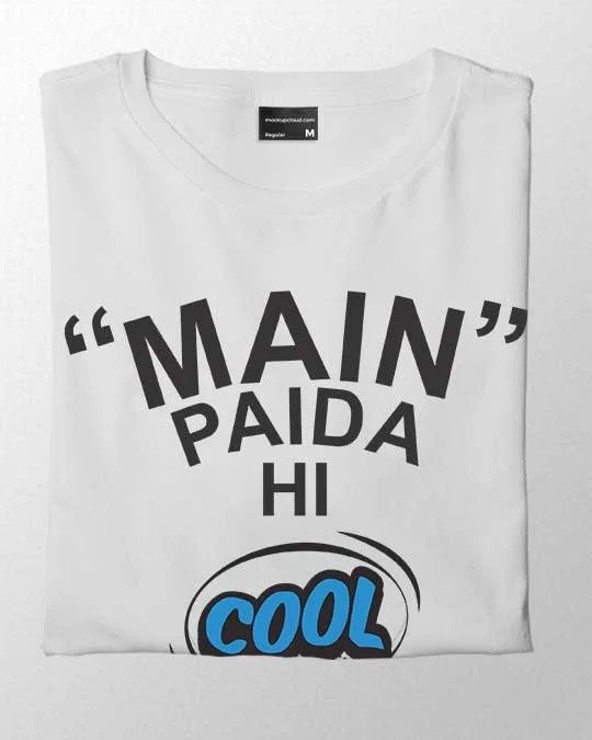 Main Paida Hi Cool Hua Tha Men T-shirt - Image 3