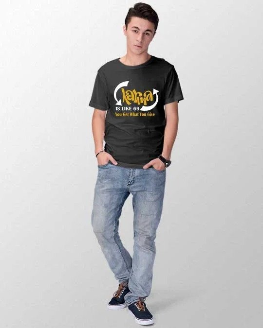 Alternative view of Karma Men’s T-shirt
