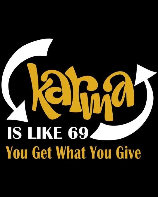 Alternative view of Karma Is Like 69 Women’s T-shirt