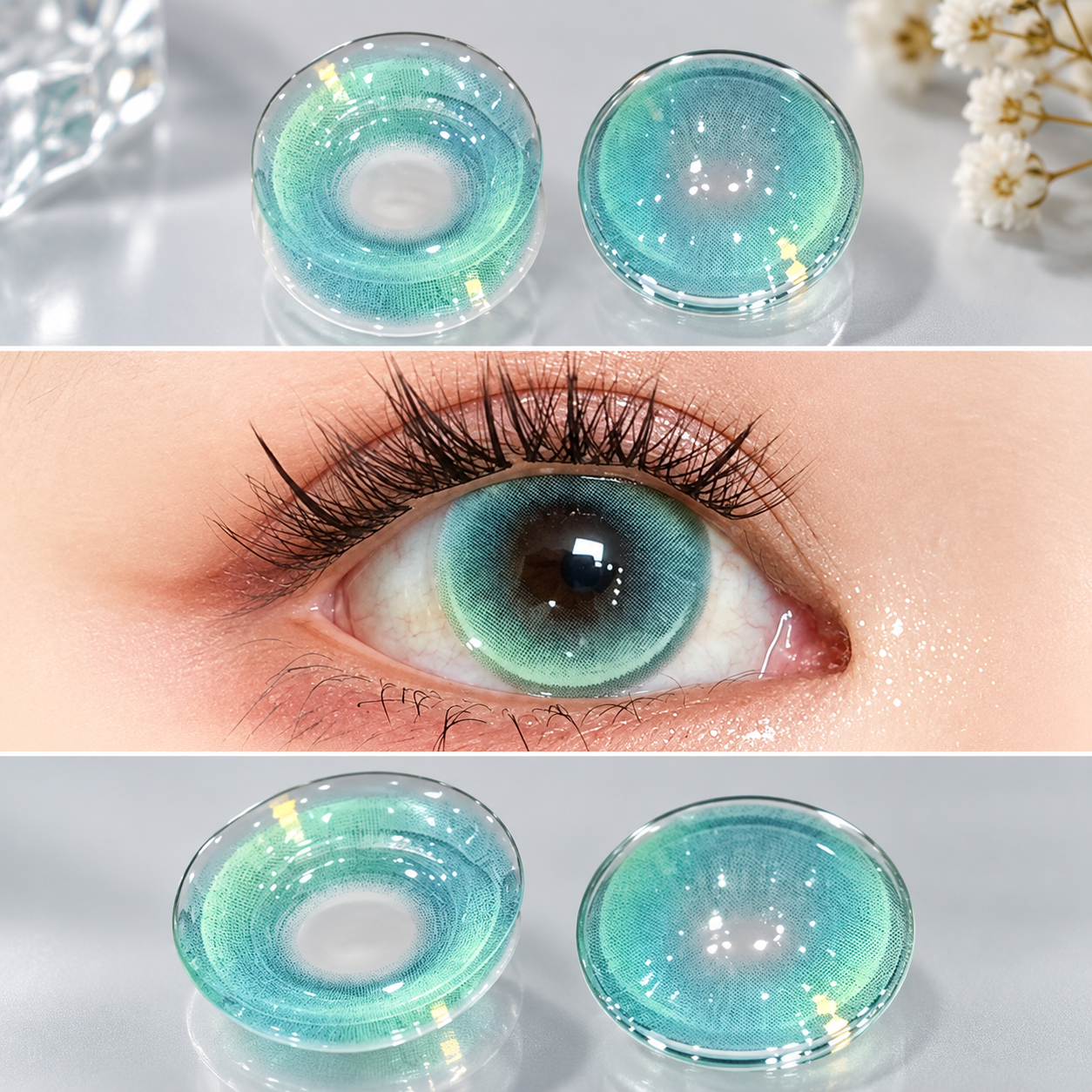 Mint Aqua Contact Lens