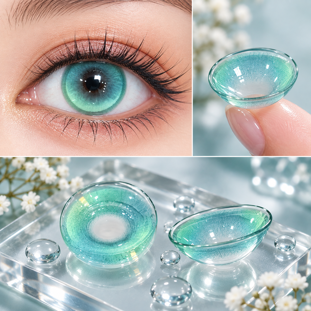 Mint Aqua Contact Lens - Image 3