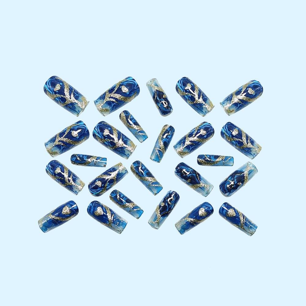Alternative view of Sapphire Heartwave Luxe Press-On Nail Extensions