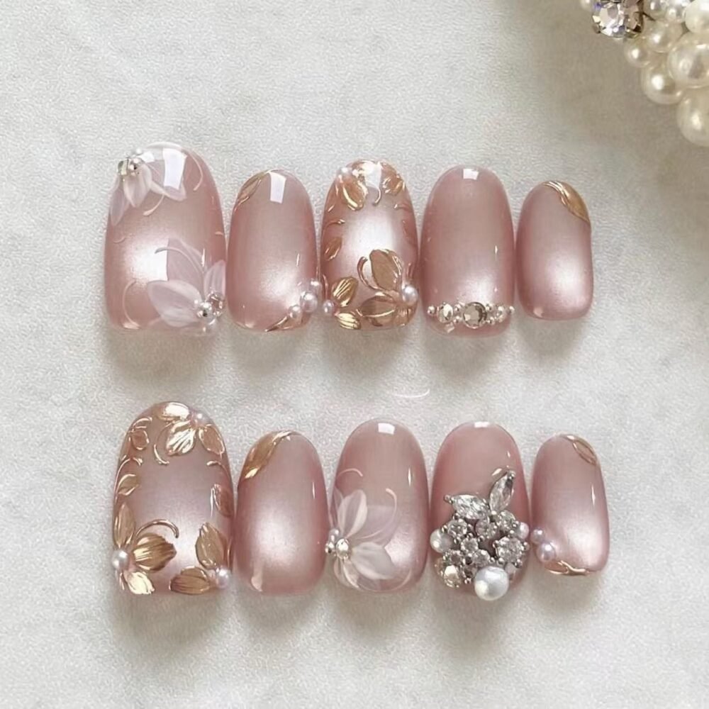 Rosé Petal Luxe Press-On Nail Extensions