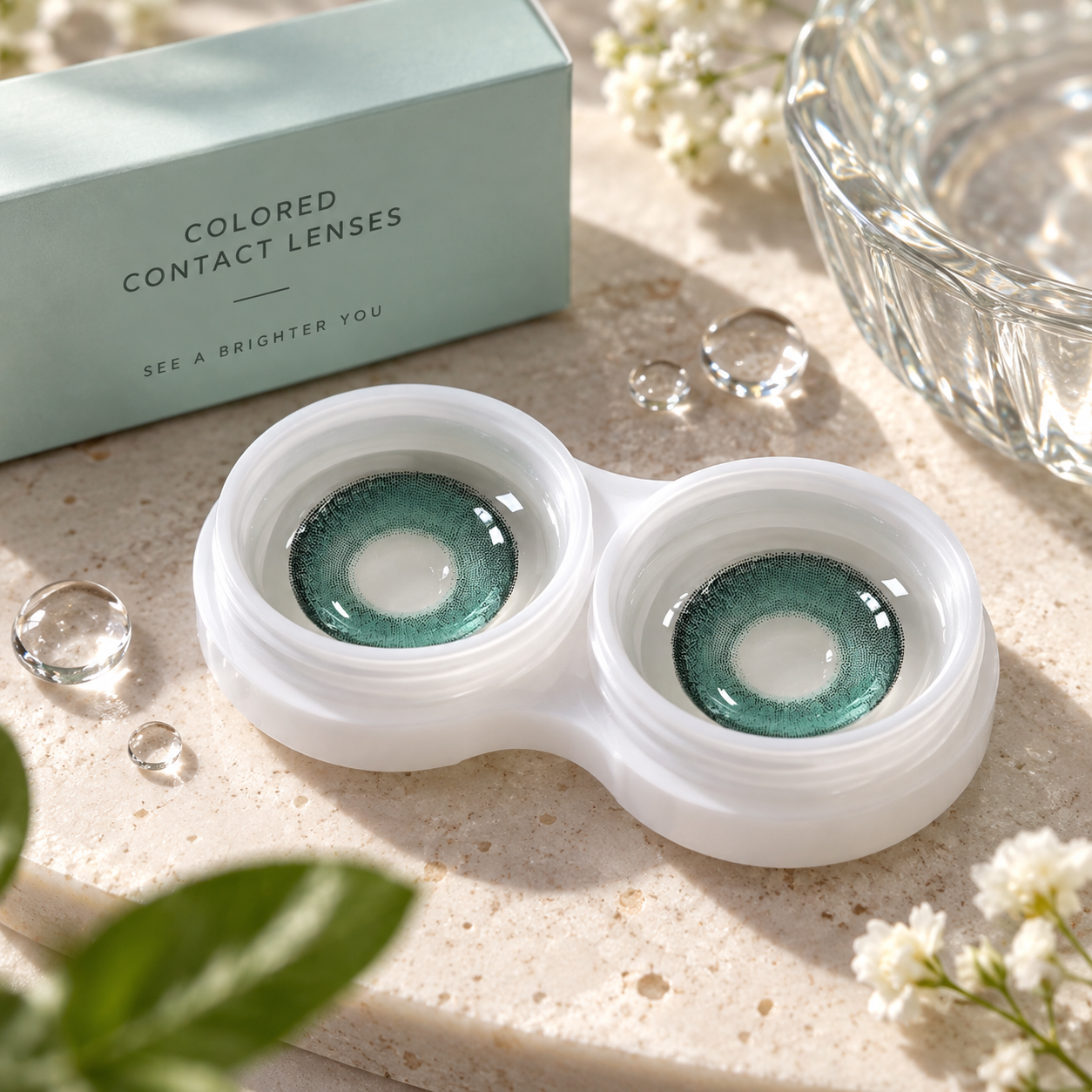 Forest Green Contact Lens - Image 3