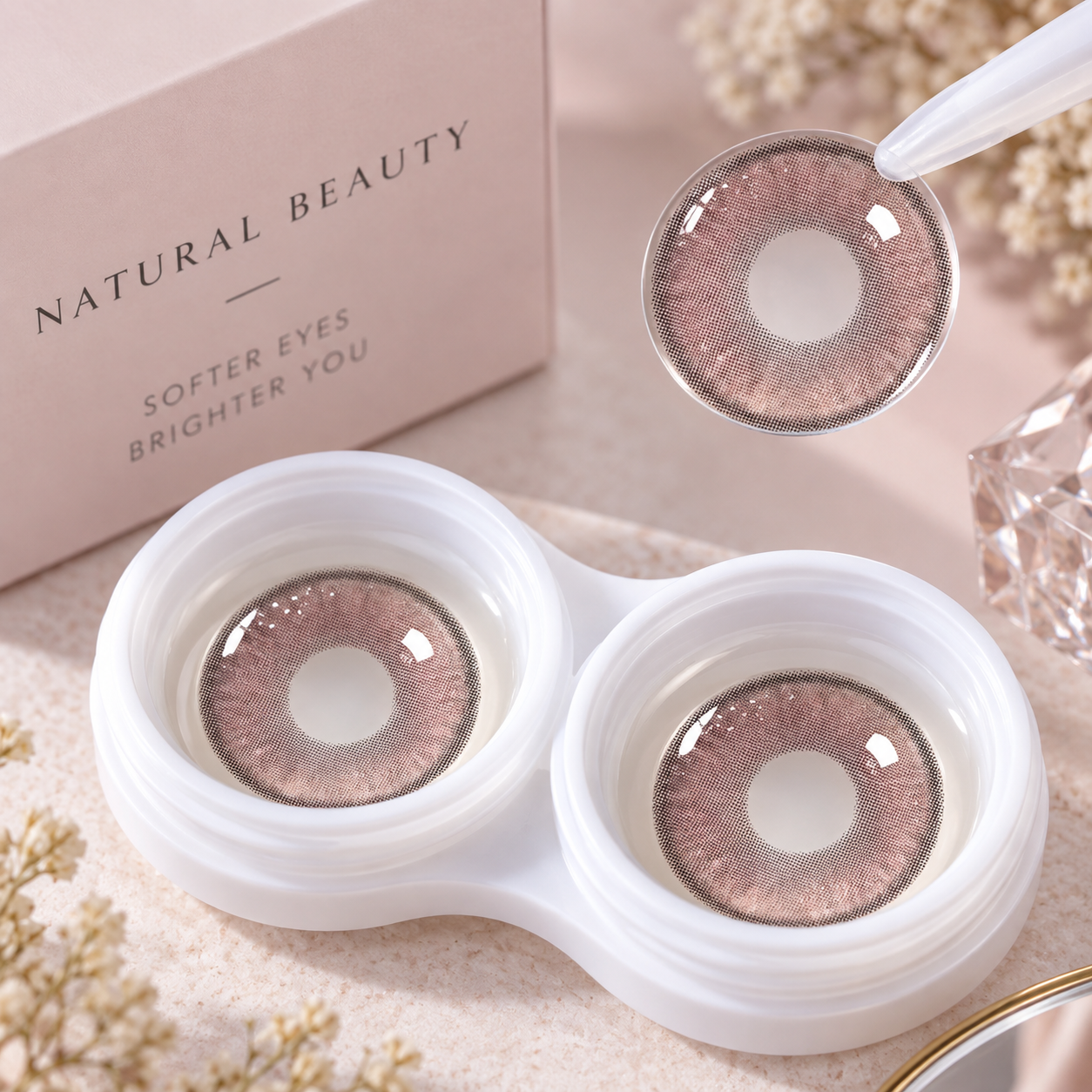 Pastel Rose Contact Lens - Image 2