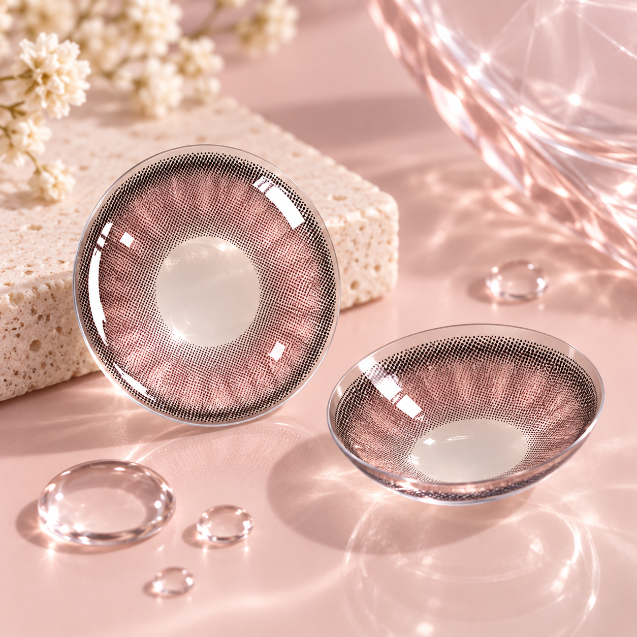 Pastel Rose Contact Lens - Image 3