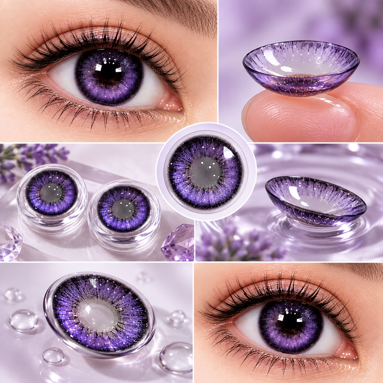 Mystic Purple Color Contact Lenses - Image 4