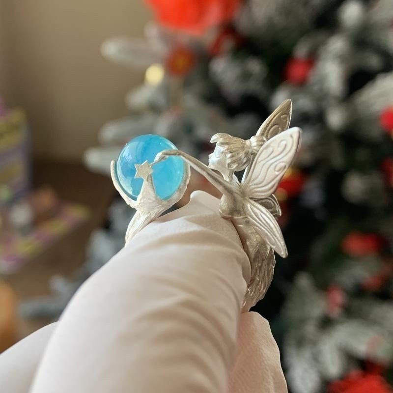 Alternative view of Mystic Fairy Blue Crystal Ring for Women